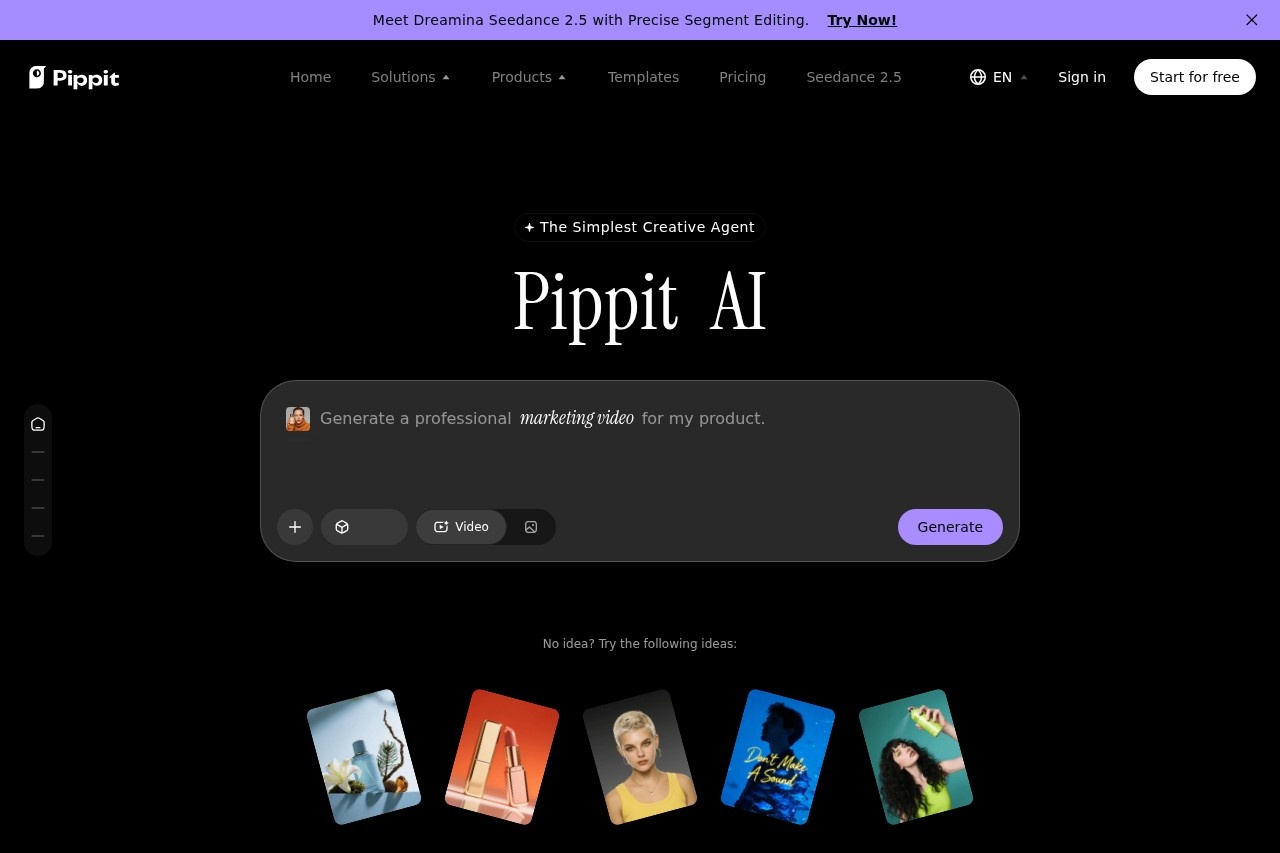 Pippit AI screenshot