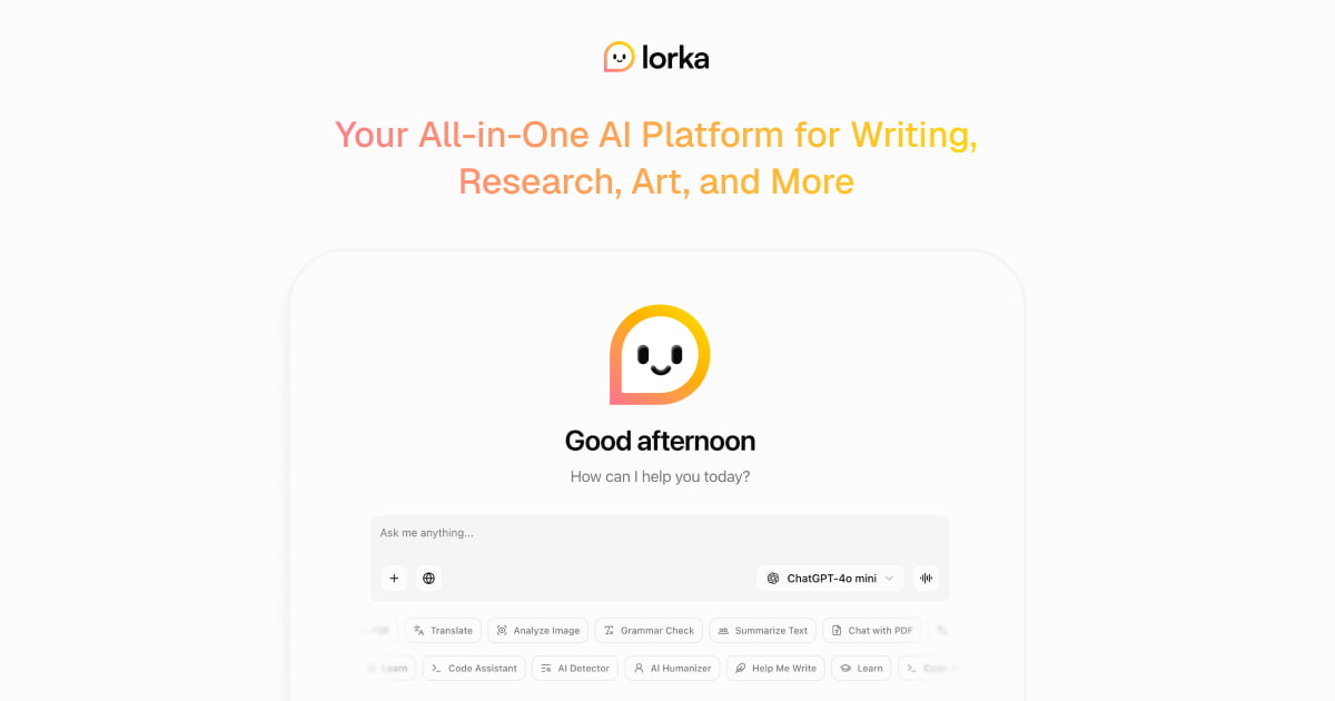Lorka AI 截图