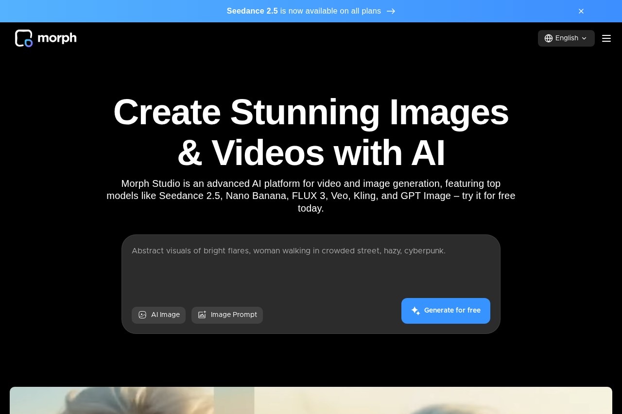 Morph Studio screenshot