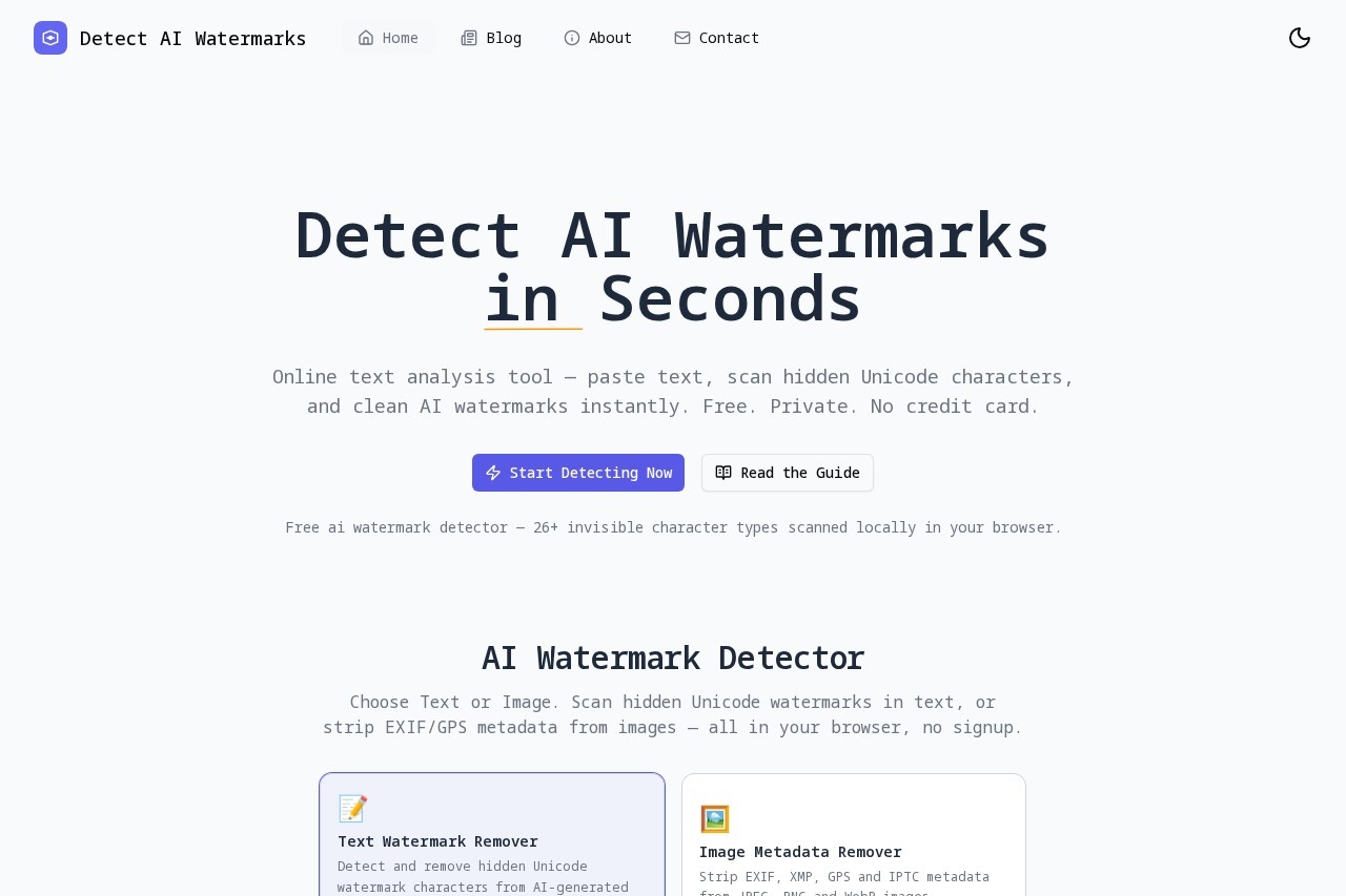 Detect AI Watermarks 截图
