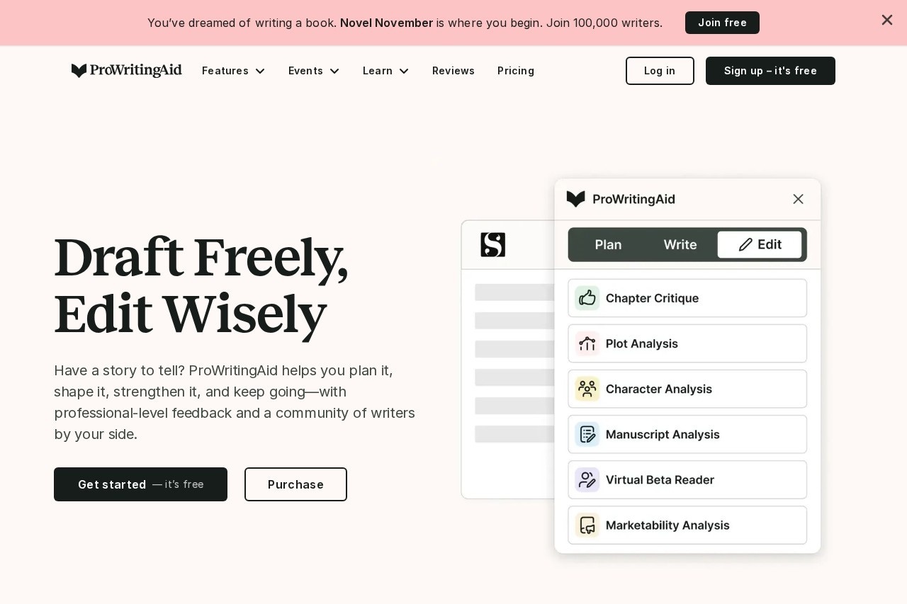 ProWritingAid screenshot