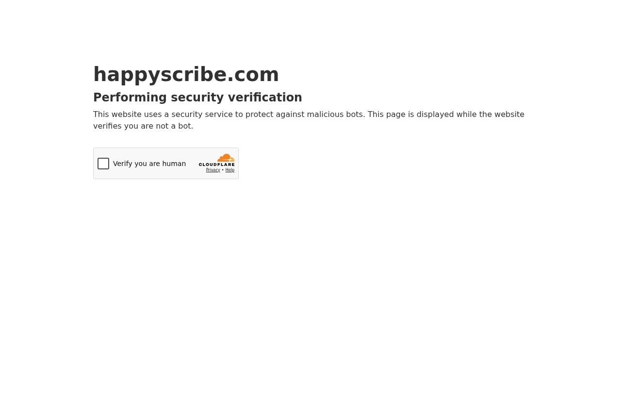 HappyScribe screenshot