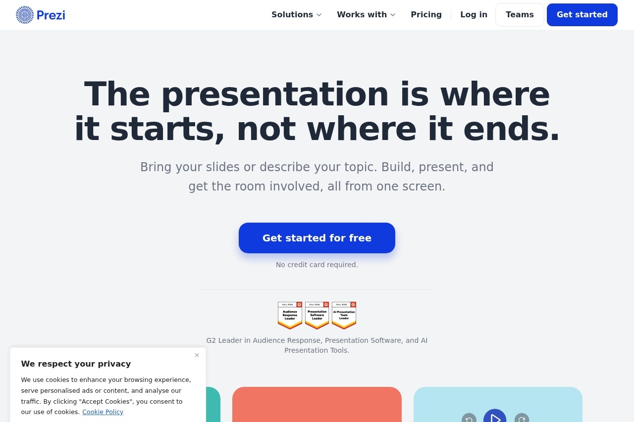 Prezi screenshot