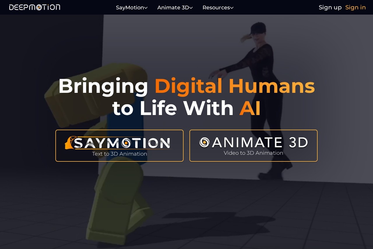 DeepMotion screenshot
