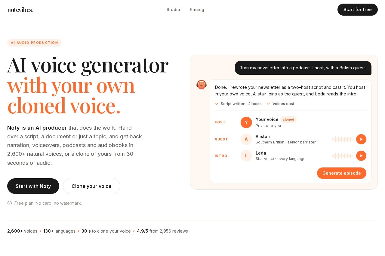 Notevibes screenshot