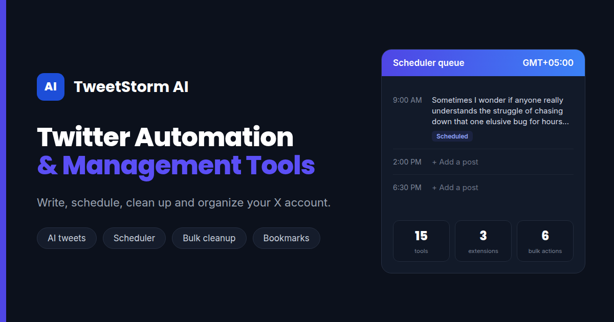 TweetStorm.ai screenshot