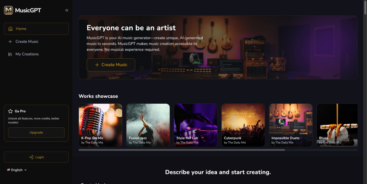 MusicGPT AI 截图