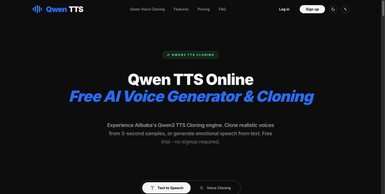 Qwen TTS Online 截图