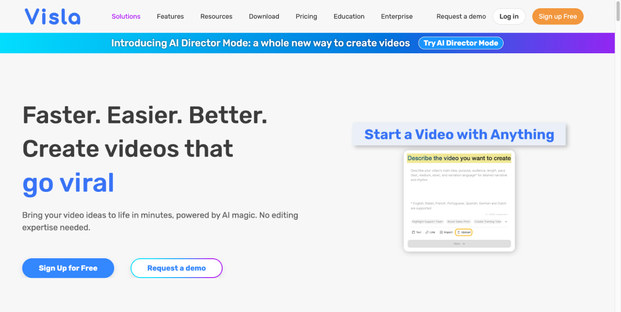 Visla: AI Video Creation and Editing for Business 截图