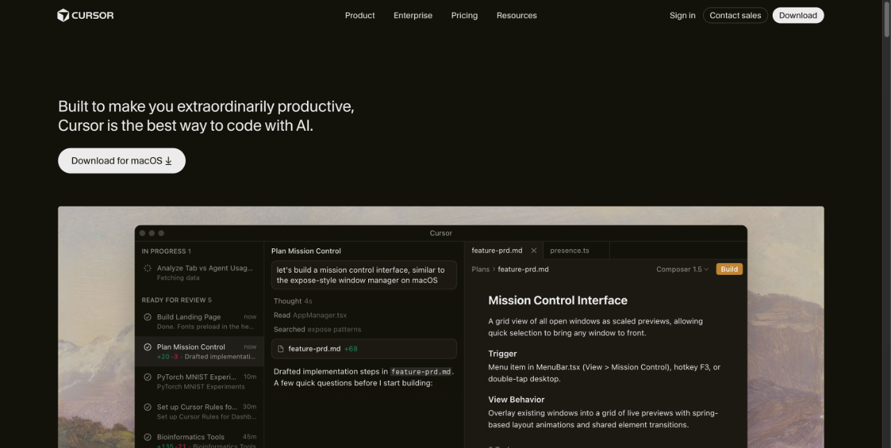 Cursor: The best way to code with AI - AI-Powered IDE 截图