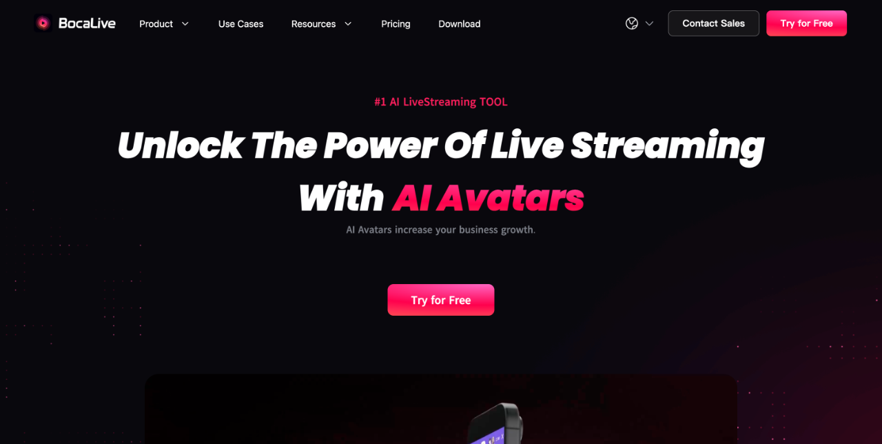BocaLive - AI Digital Human Live Streaming Platform 截图