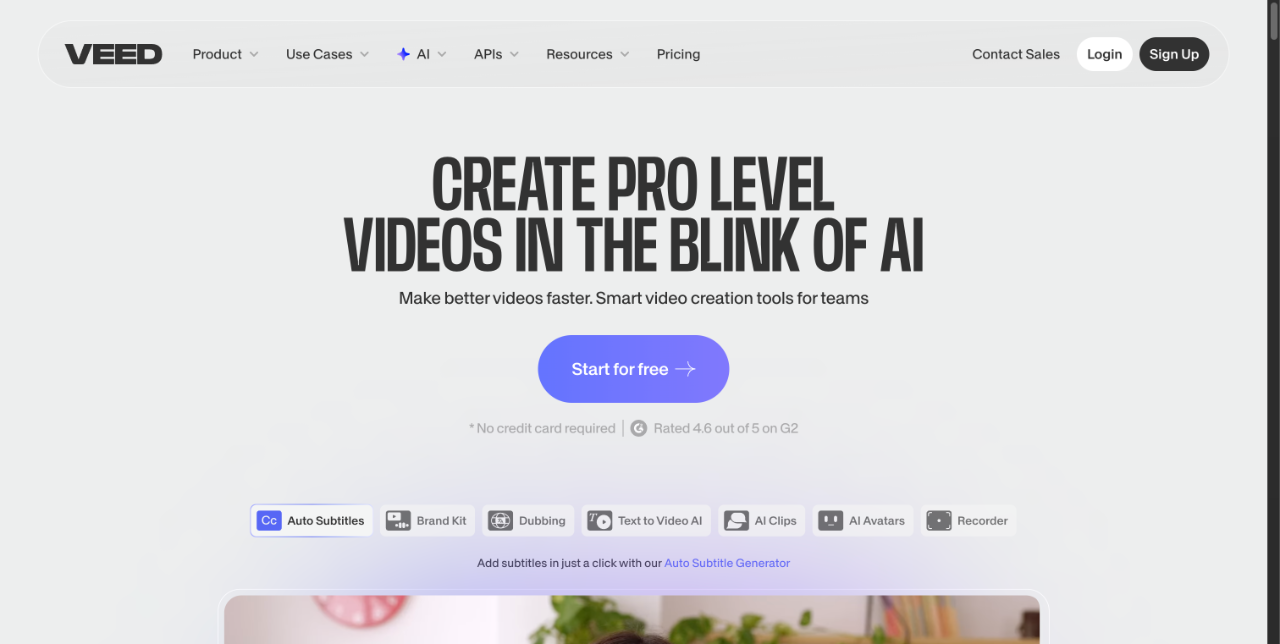VEED – AI Video Creation Platform 截图