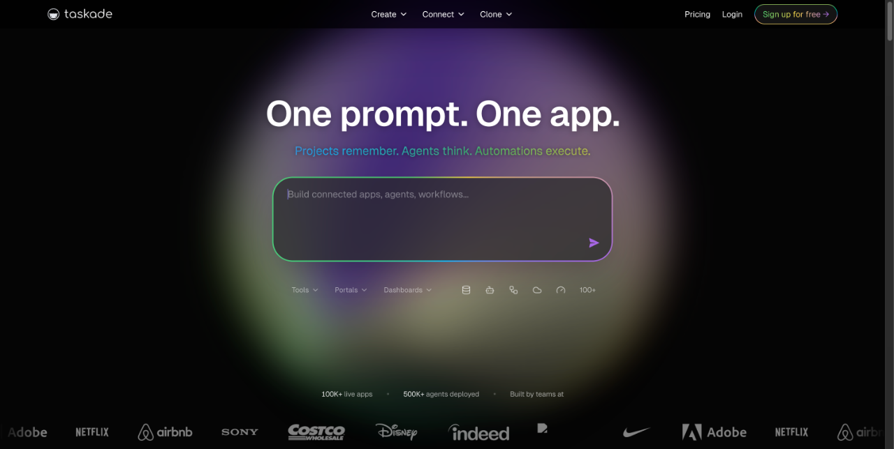 Taskade screenshot