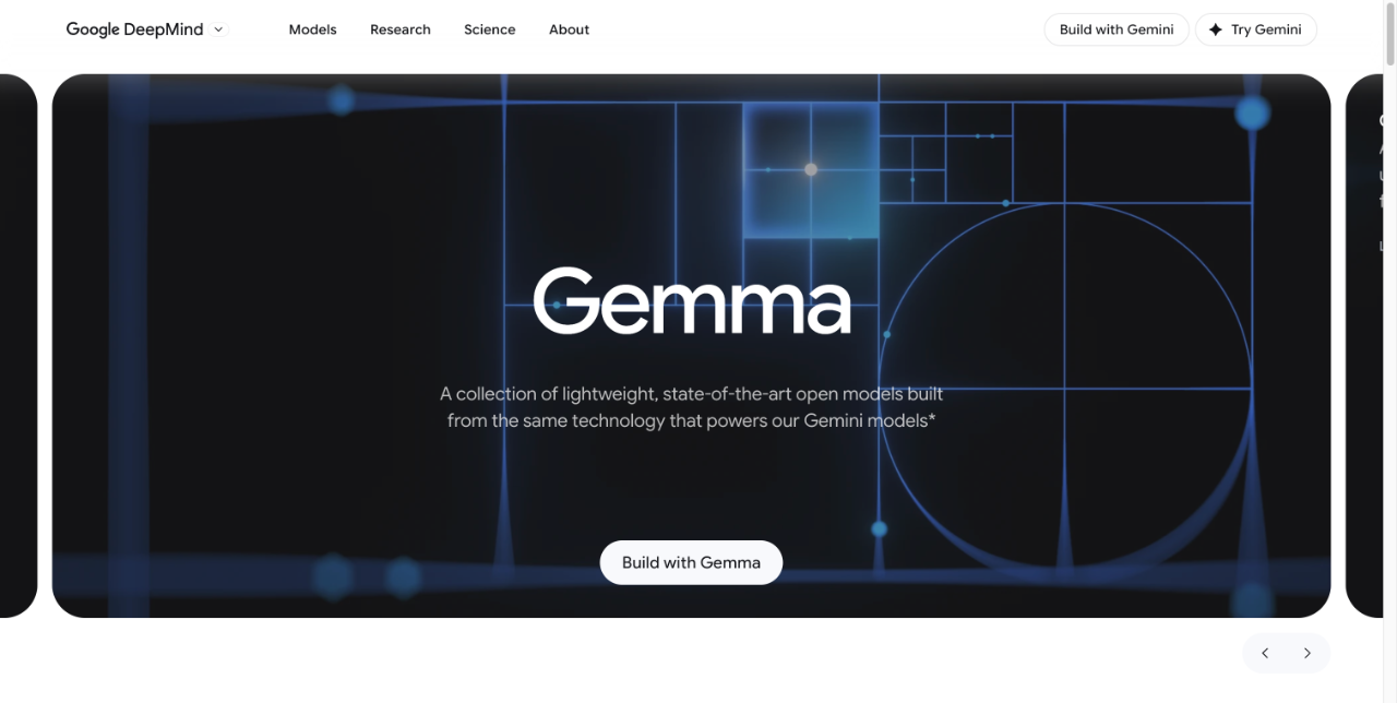 Gemma — Google DeepMind - 轻量级开放模型 截图