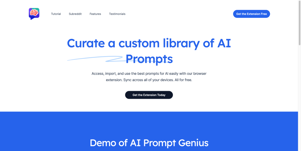 ChatGPT Prompts Extension 截图