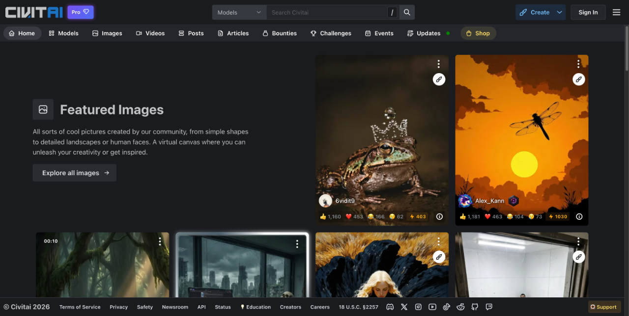 Civitai | AI Art Community 截图
