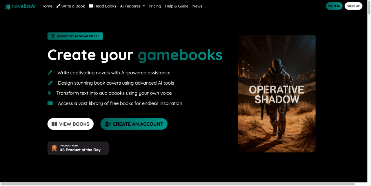 novelistAI screenshot