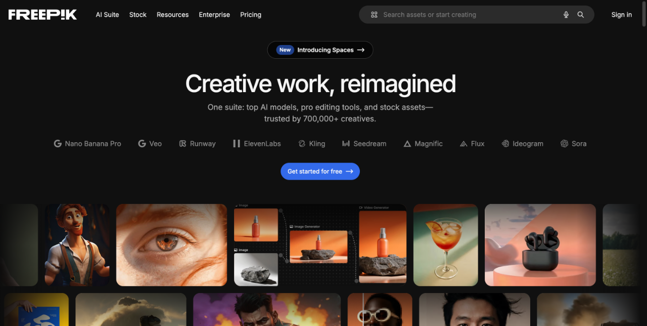 Freepik | All-in-One AI Creative Suite 截图