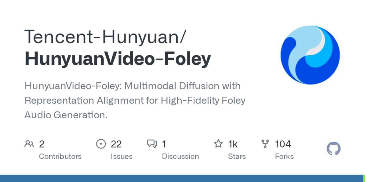 Hunyuan Foley - 腾讯混元视频音效生成模型 截图