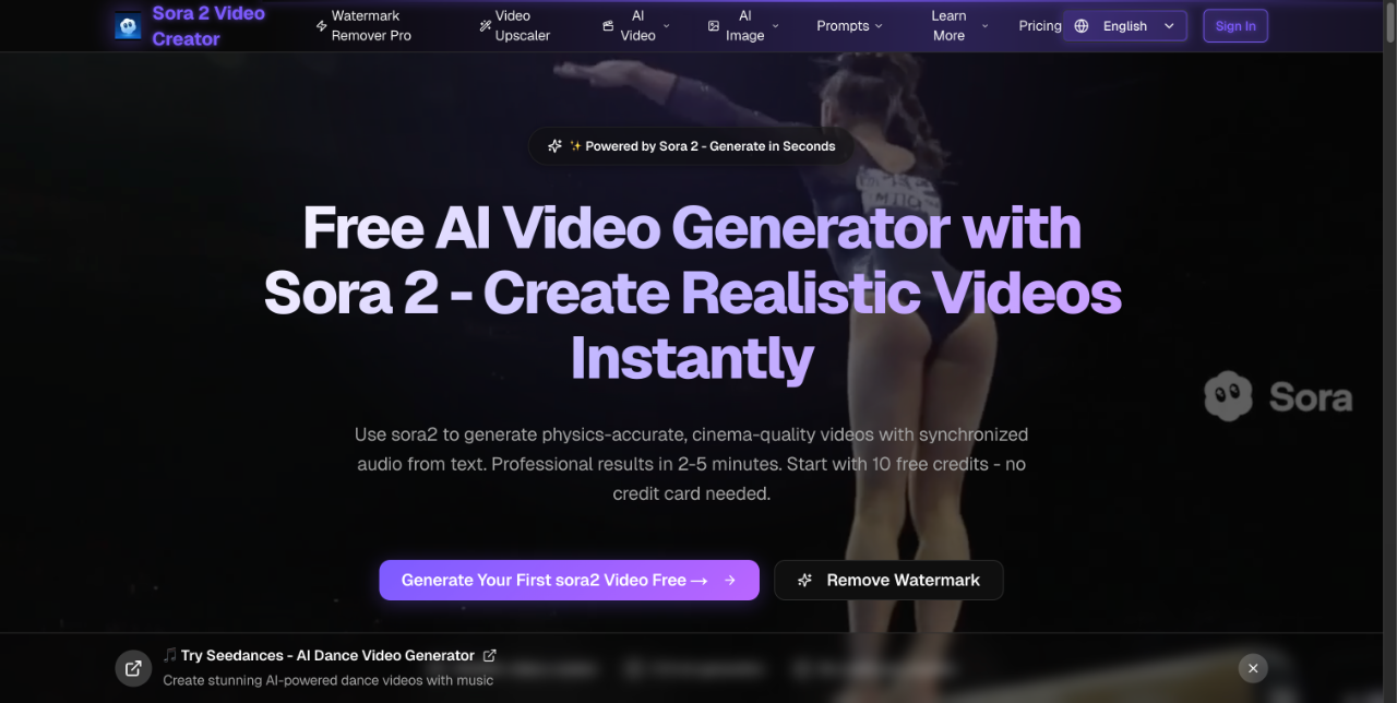 Sora 2 AI Video Generator 截图