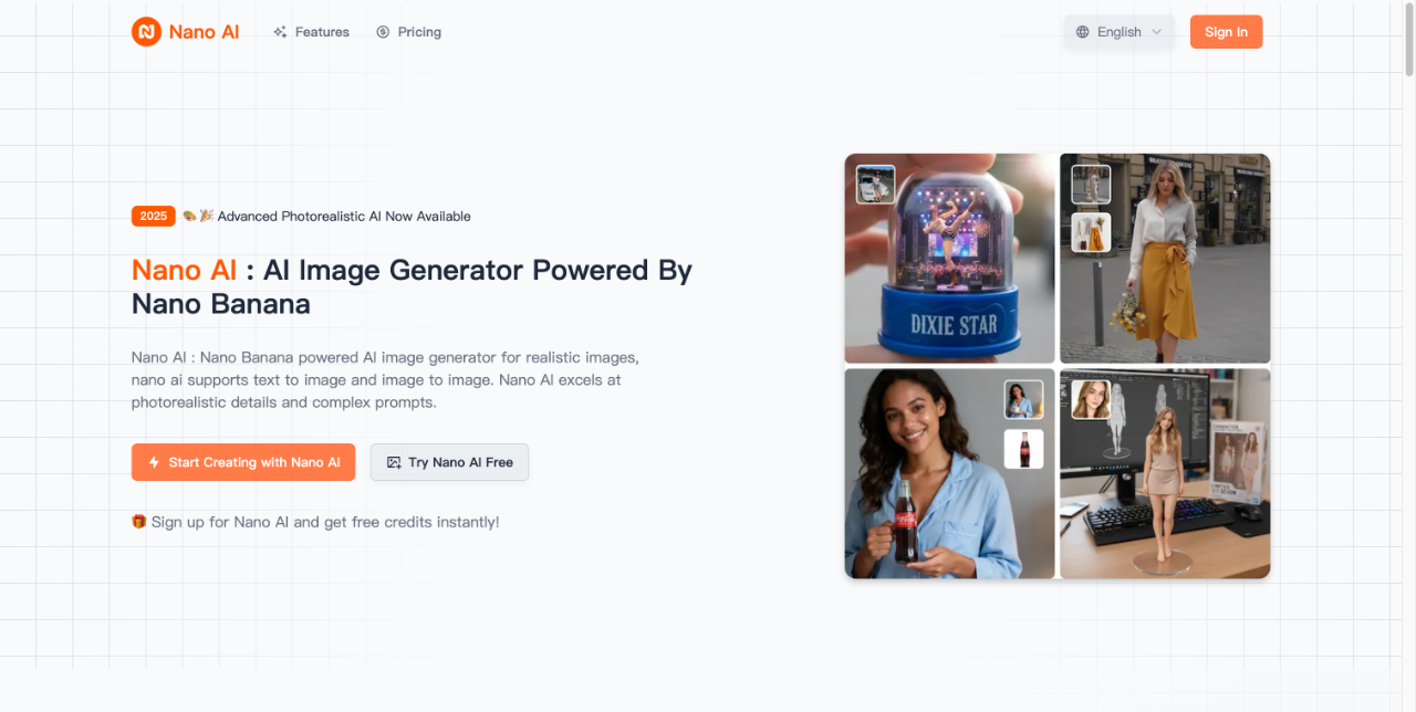 Nano AI : AI Image Generator Powered By Nano Banana 截图