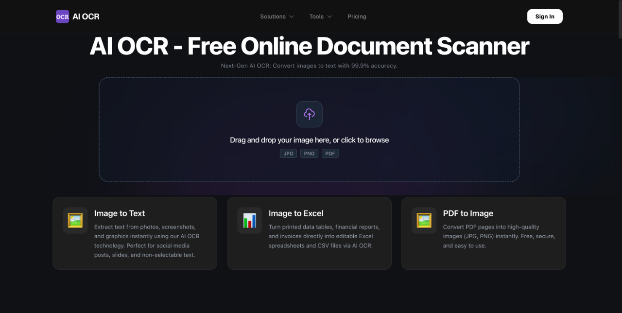 AI OCR screenshot