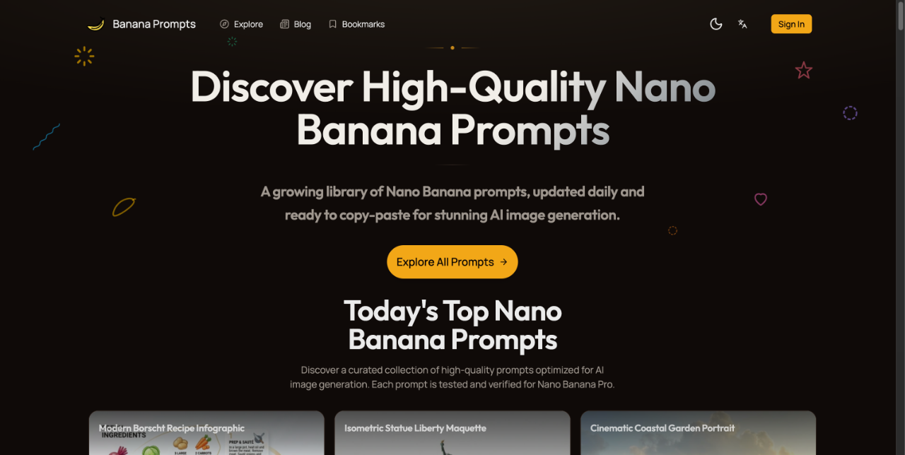 Banana Prompts 截图