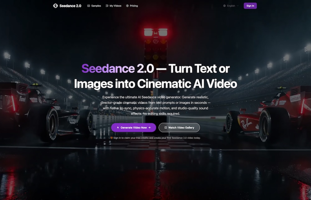 Seedance 2.0 - AI Video Generator screenshot