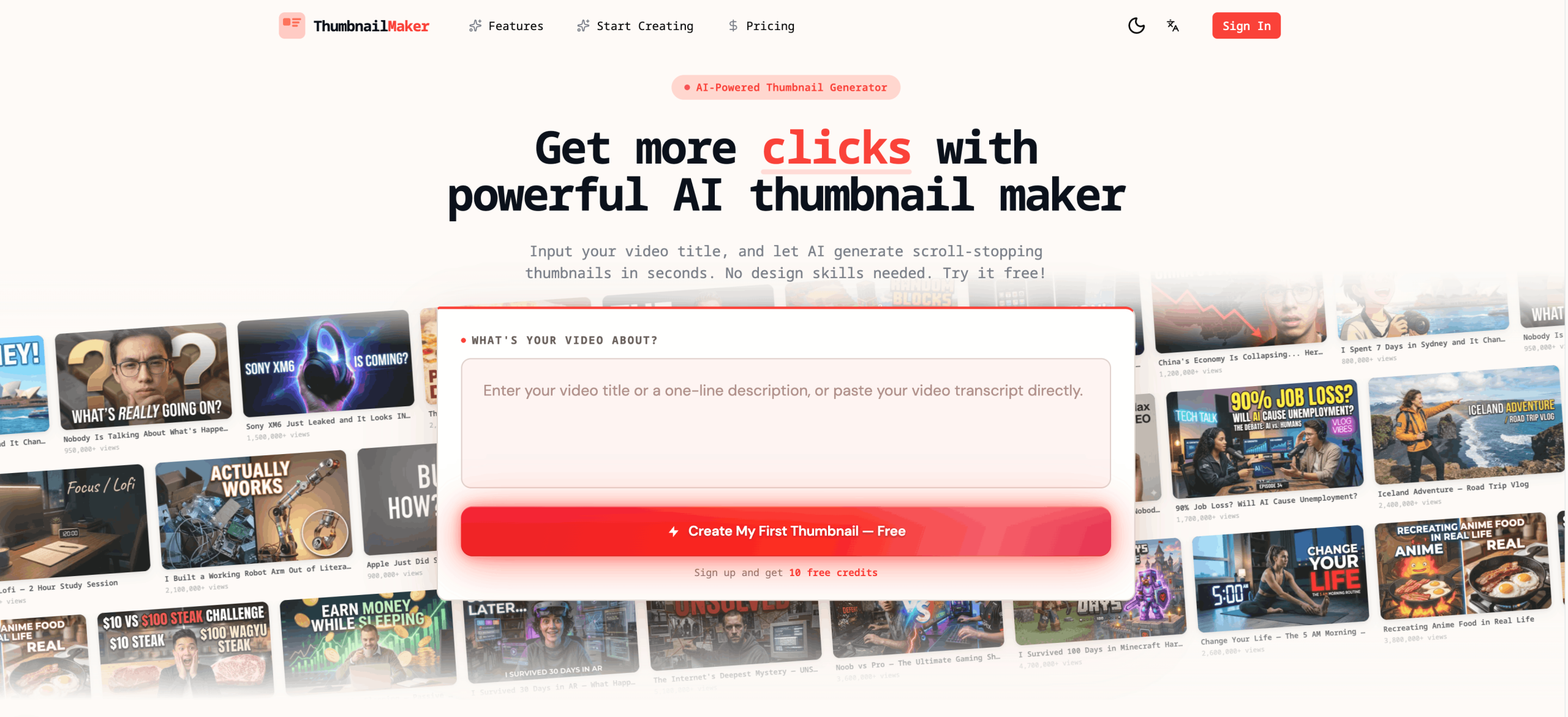 AI ThumbnailMaker 截图