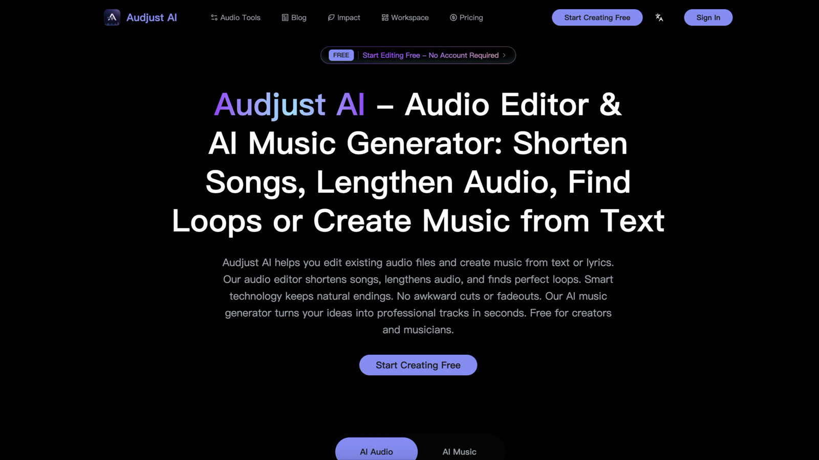Audjust AI - AI Audio Enhancer & Voice Changer screenshot