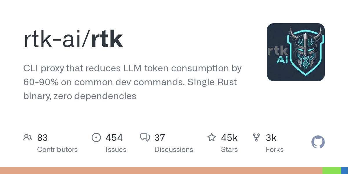 RTK (Rust Token Killer): The CLI Proxy That Cuts Your AI Coding Assistant's Token Consumption by 60-90%