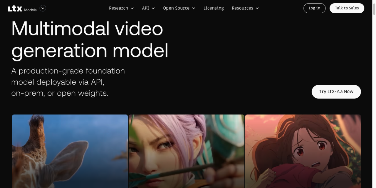 LTX-2: Production-Grade AI Video Generation Model | LTX Model - 专业AI视频 截图