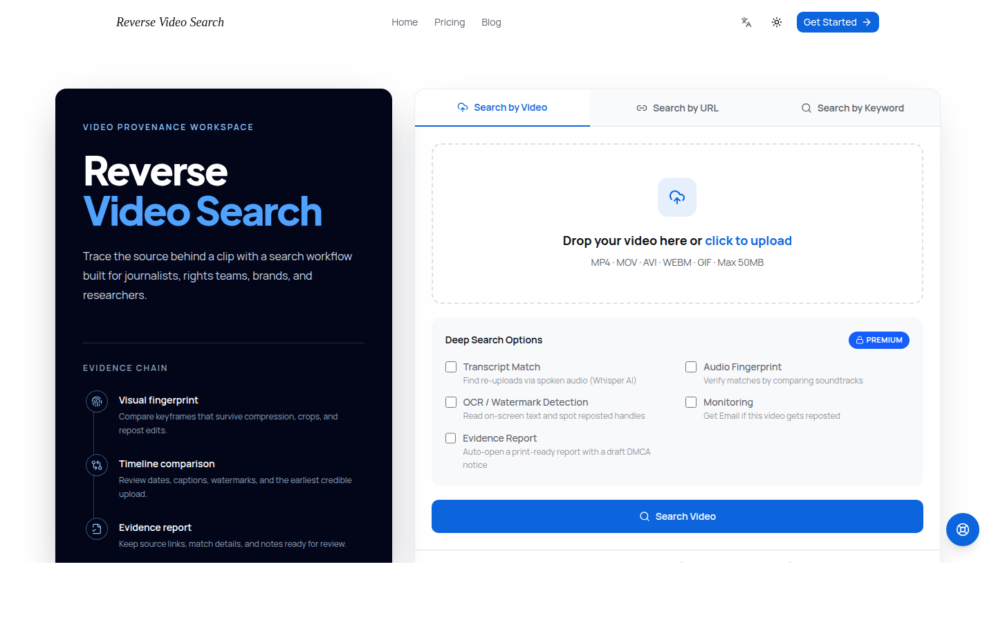 Reverse Video Search 截图