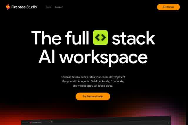 Firebase Studio - 谷歌AI编程IDE 截图