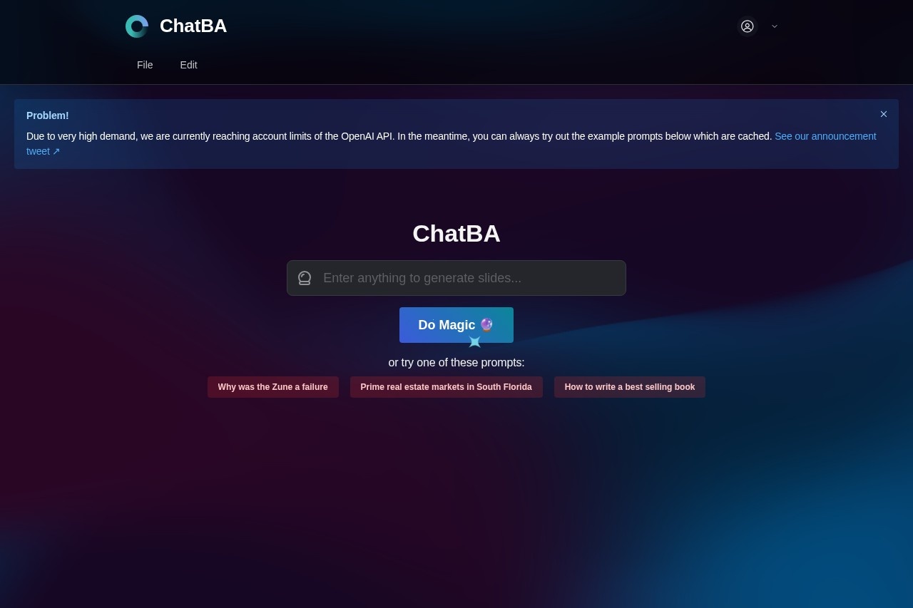ChatBA 截图