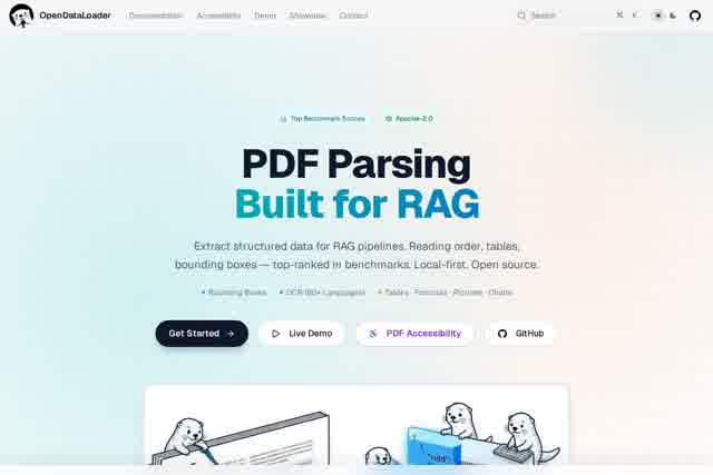 OpenDataLoader PDF - 本地开源PDF解析器 截图