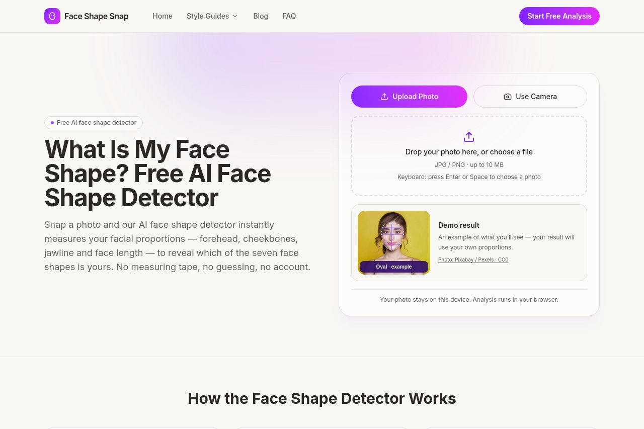Face Shape Snap 截图