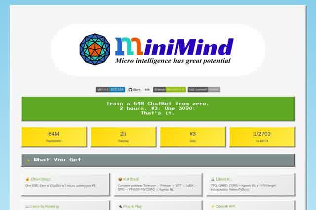 MiniMind - Train LLMs from Scratch 截图