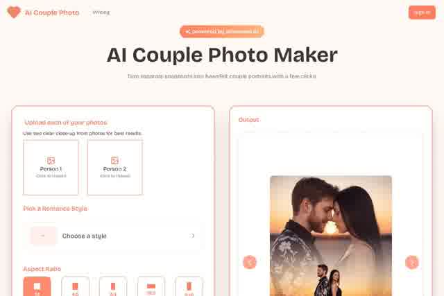 AI Couple Photo 截图