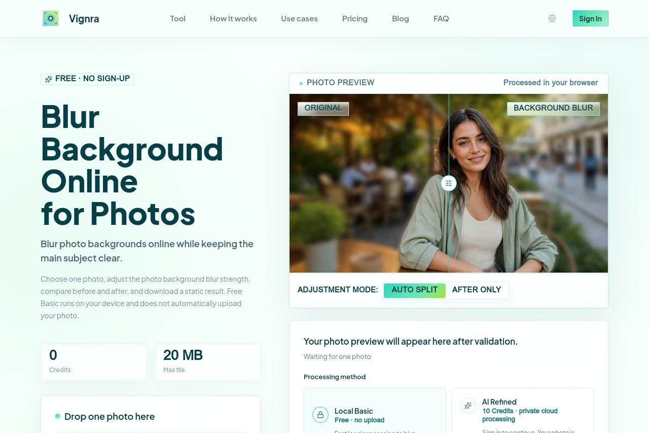 Blur Background 截图