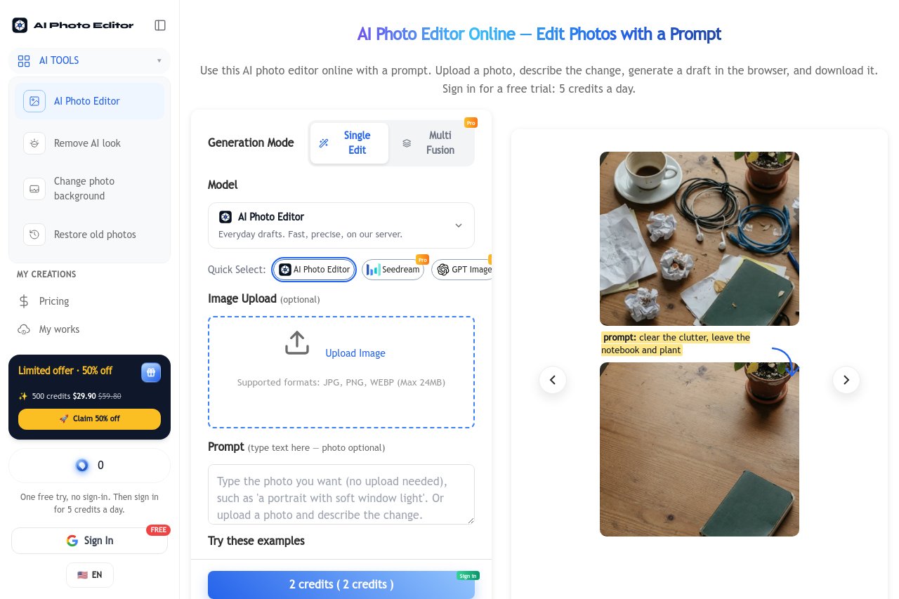 AI Photo Editor 截图