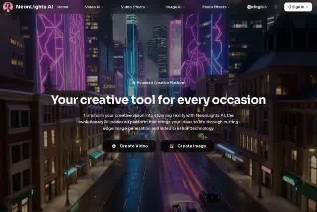 NeonLights AI 截图