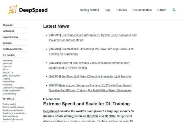 DeepSpeed 截图