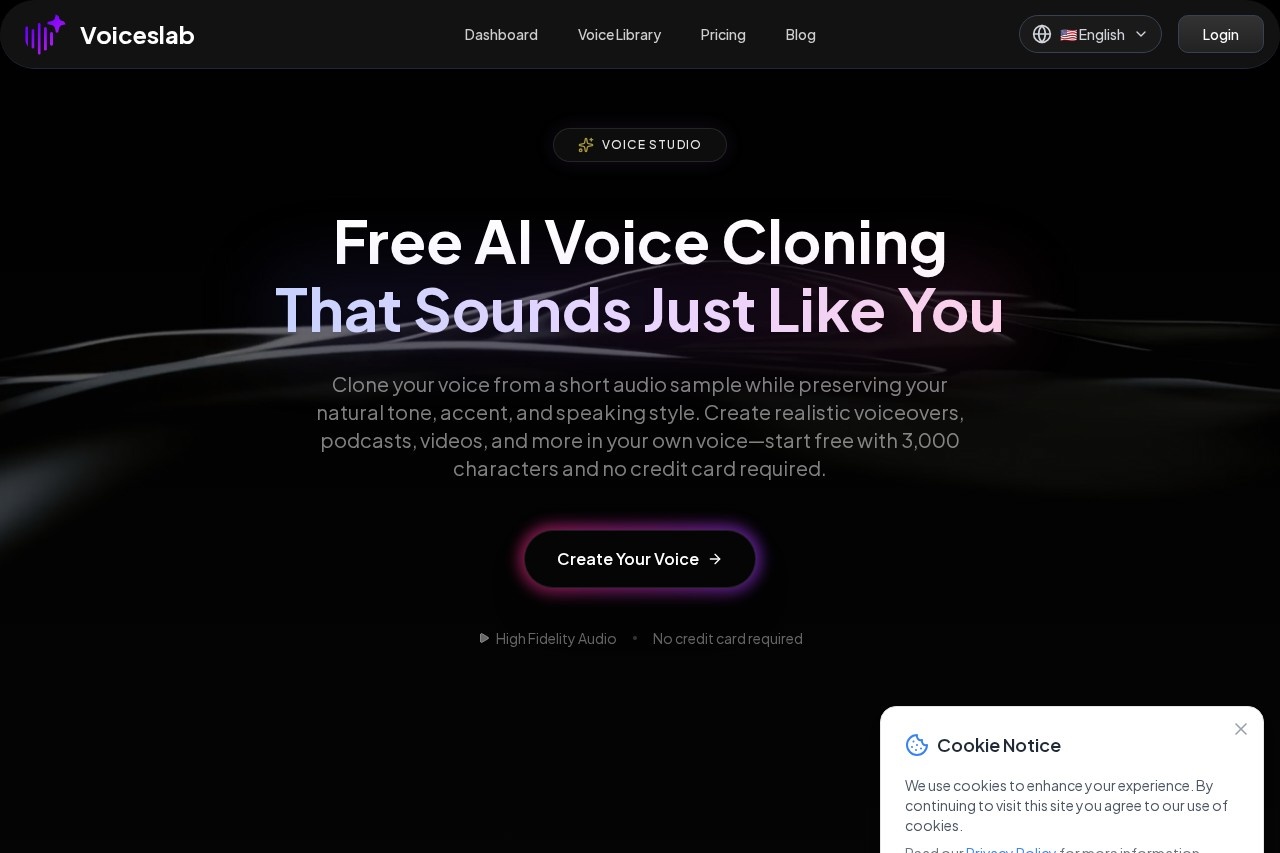 Voiceslab - Free AI Voice Cloning 截图