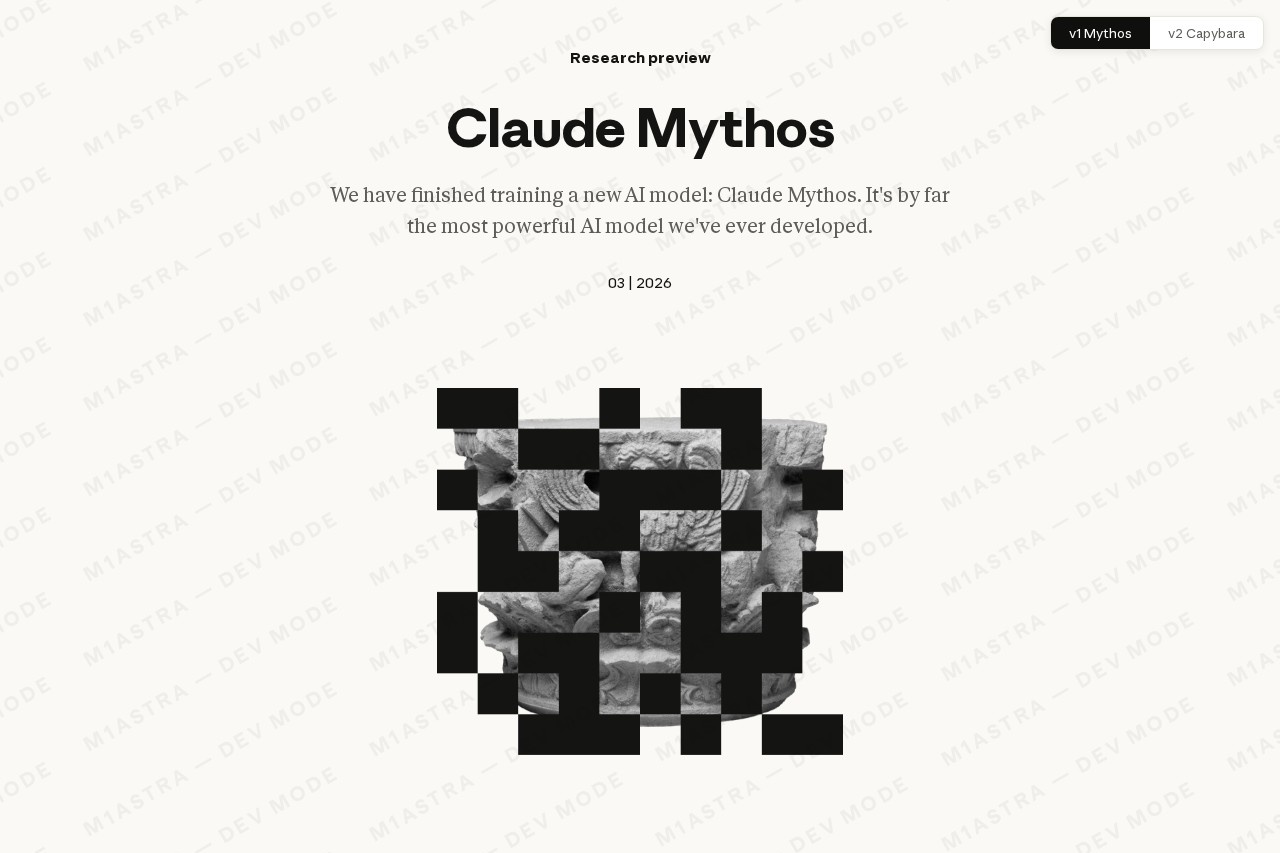 Claude Mythos 泄漏存档（Anthropic 新模型公告） 截图