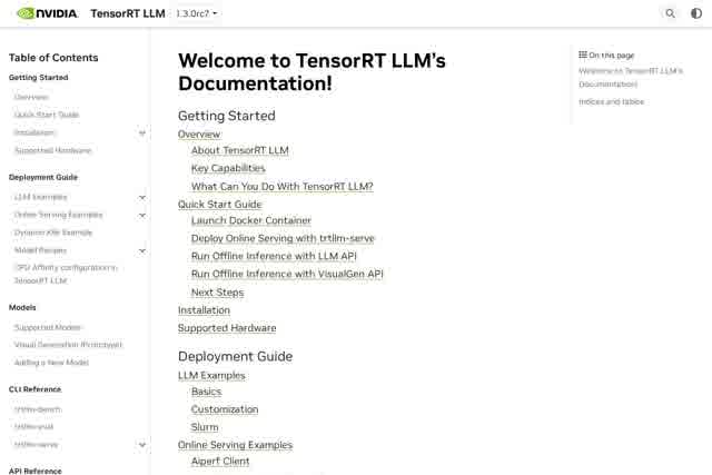 TensorRT-LLM 截图