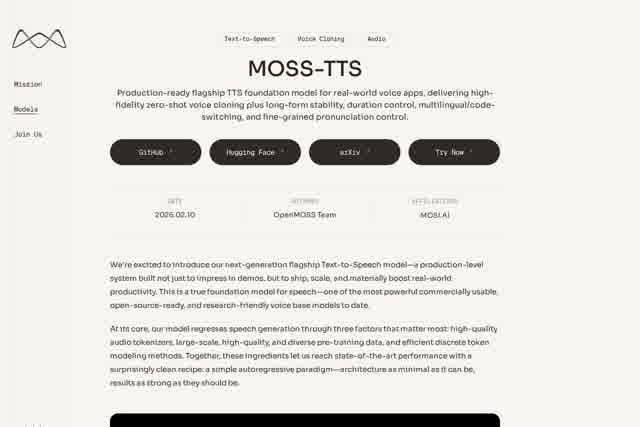 MOSI - MOSS-TTS 截图