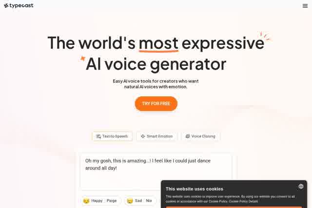 Typecast AI 截图