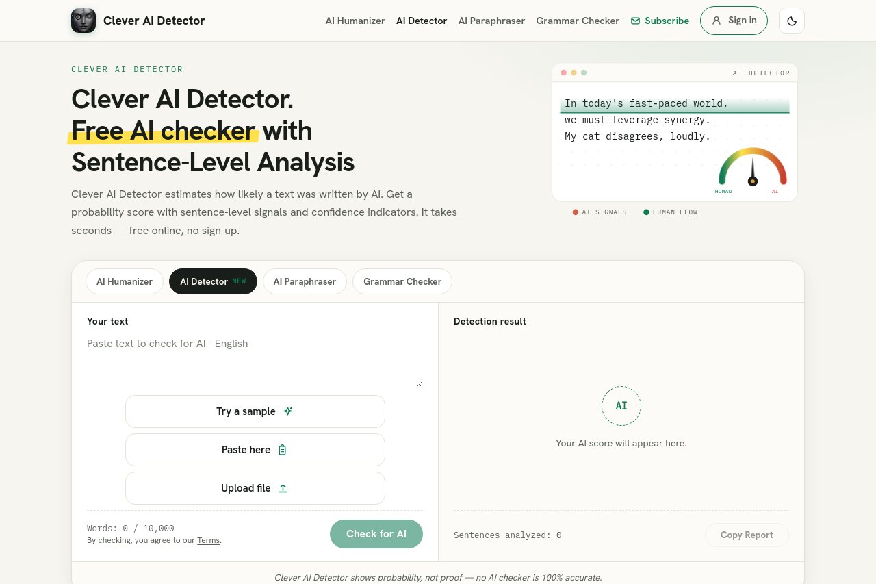 Clever AI Detector 截图
