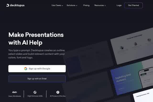 Decktopus AI | AI Presentation Assistant 截图